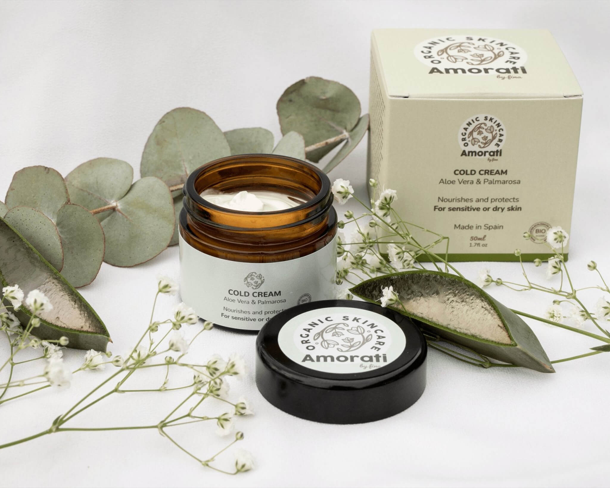 Cold Cream Aloe Vera & Palmarosa BIO - Amorati